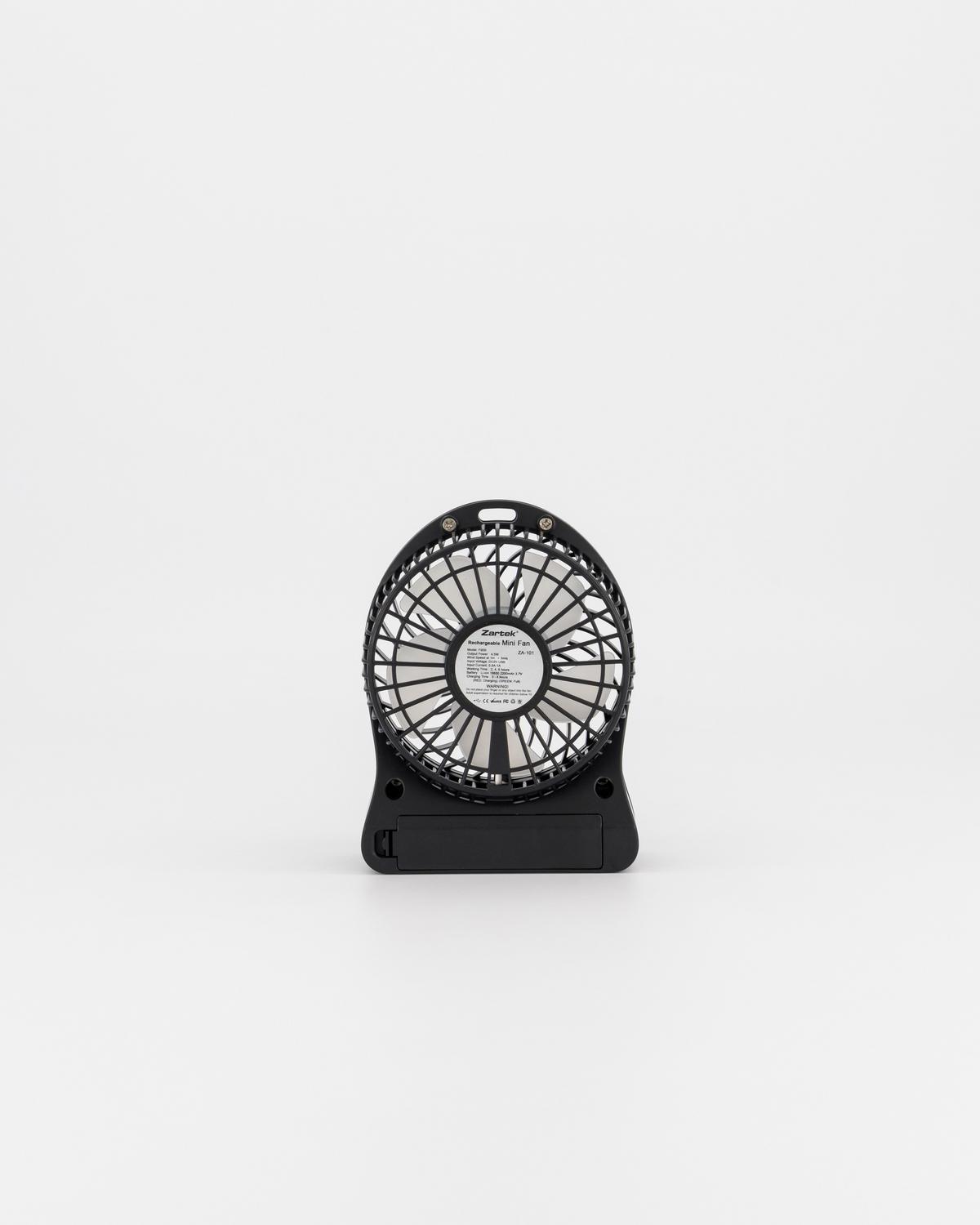 Mini Fan Rechargeable Black
