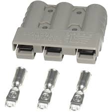 Square Connector 50 AMP 3 Pin - grey