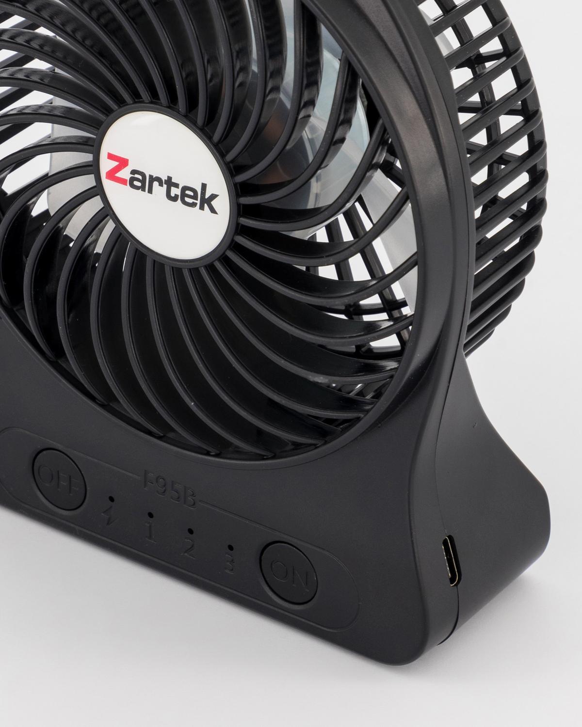 Mini Fan Rechargeable Black