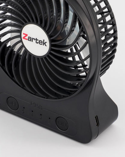 Mini Fan Rechargeable Black