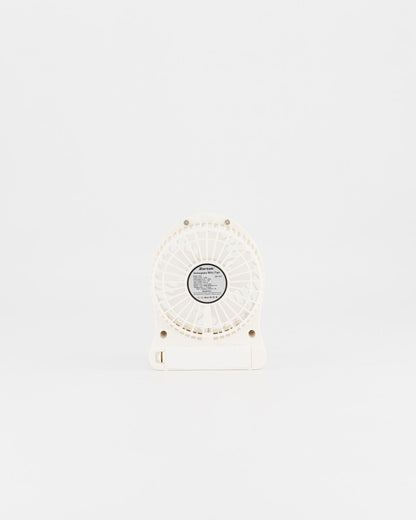 Mini Fan Rechargeable White
