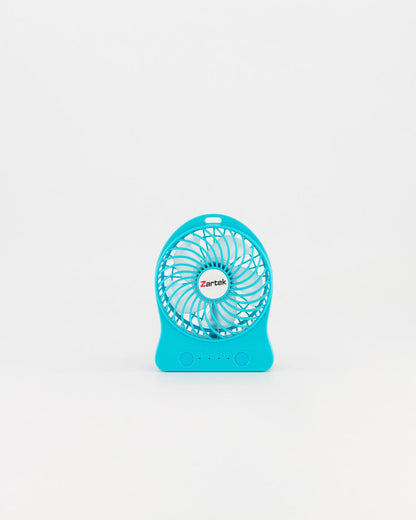 Mini Fan Rechargeable Blue