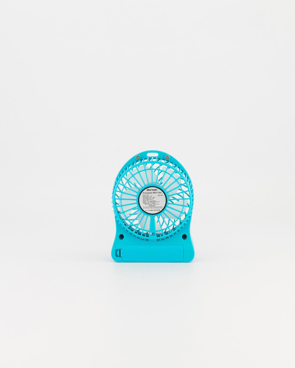 Mini Fan Rechargeable Blue