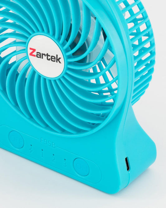 Mini Fan Rechargeable Blue