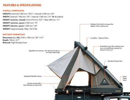 Alu-Cab Expedition Roof Tent 3.R (NEW)