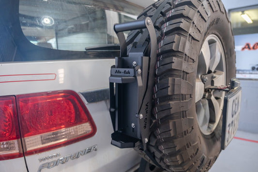 Alu-cab Can crusher spare wheel mount bracket only
