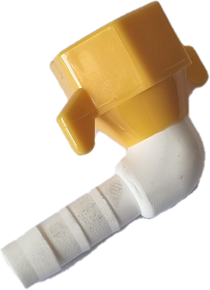 LILIE Elbow fitting Female Yellow 1/2 x 10mm 8043