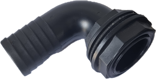 Elbow fitting 1 1/2"x40mm counter nut & seal 74240