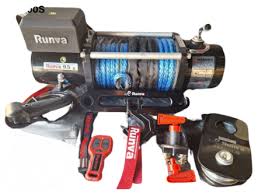 Runva Winch 9500lbs & Synthetic Rope & 2 Remotes