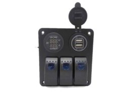 SWITCH PANEL 3 WITH 2 SOCKETS