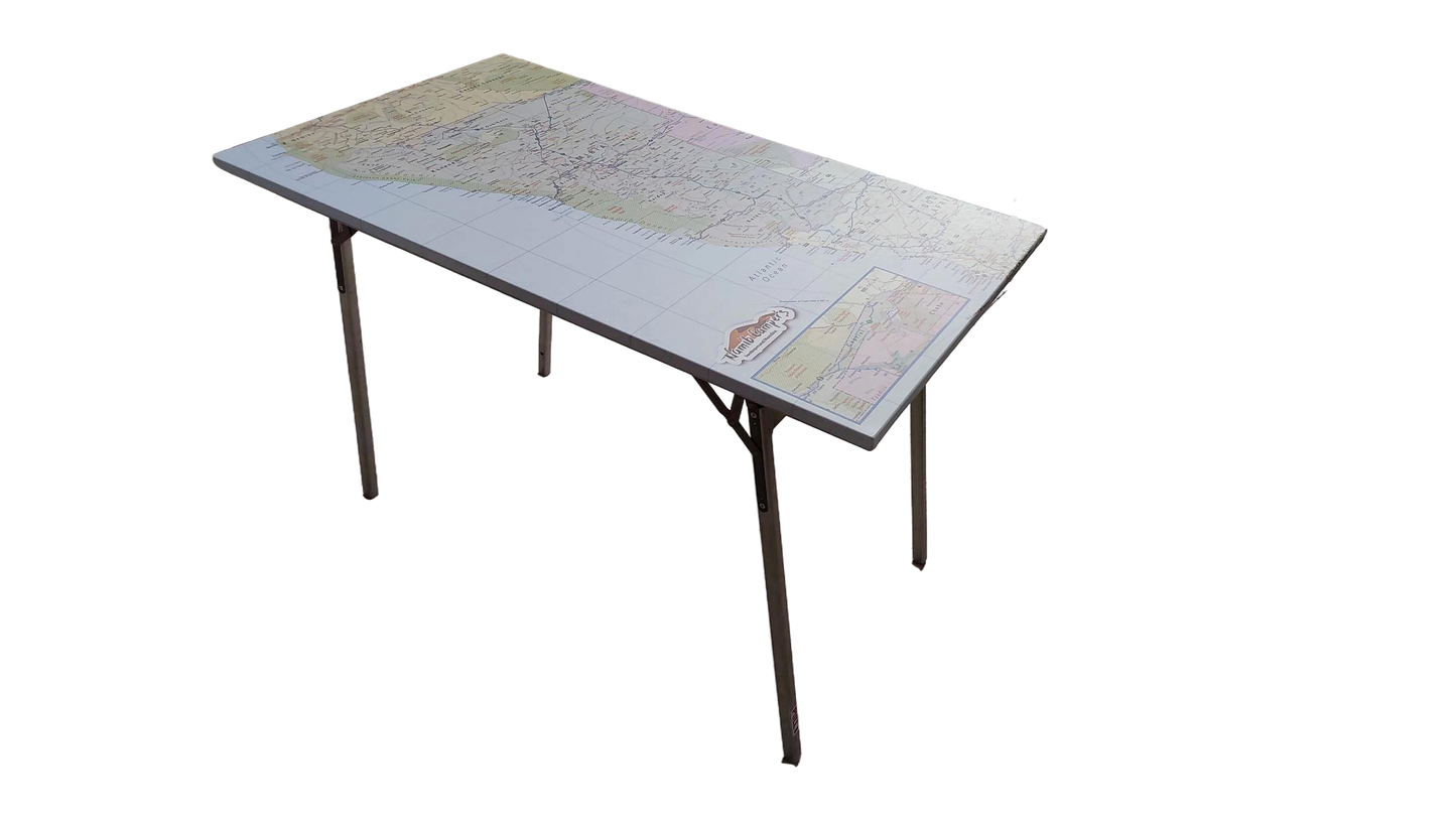 Aluminium Table 1200x700 with Sticker