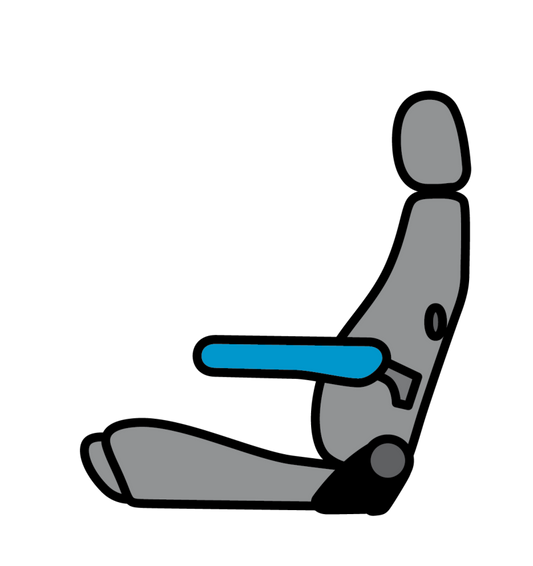 Scheel-mann VARIO GREY  Arm Rest Left